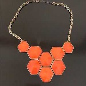 Orange pendant necklace